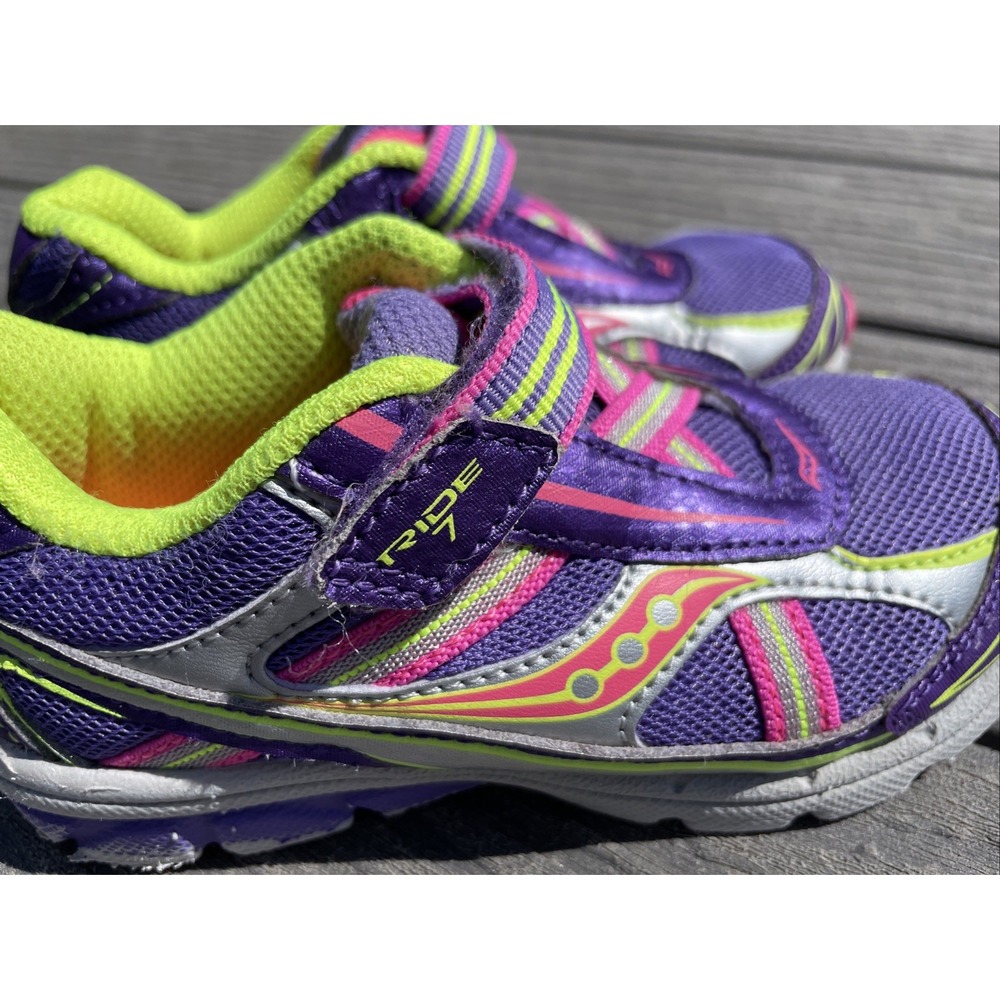 Saucony Sneaker Girls' Baby Ride Shoe (Toddler/Little Kid) * size 9.5 - Picture 3 of 9